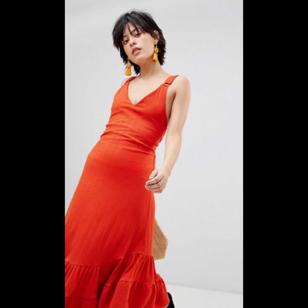 FREE PEOPLE INTO YOU MIDI DRESS